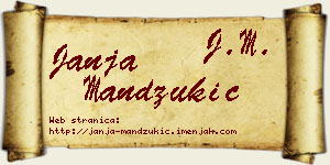 Janja Mandžukić vizit kartica